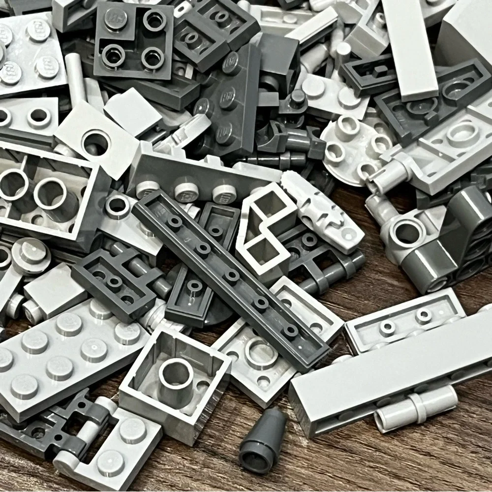 Lot Of Random Gray Lego Pieces From Various Sets 8.3 Ounces